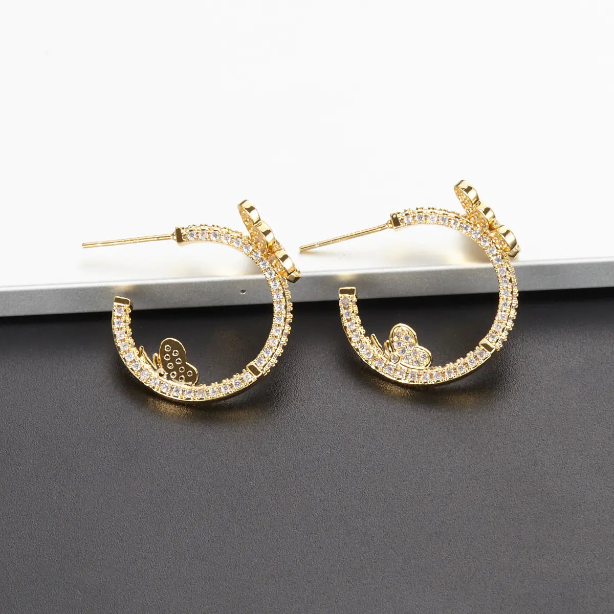 NUIT Butterfly Hoop Earrings