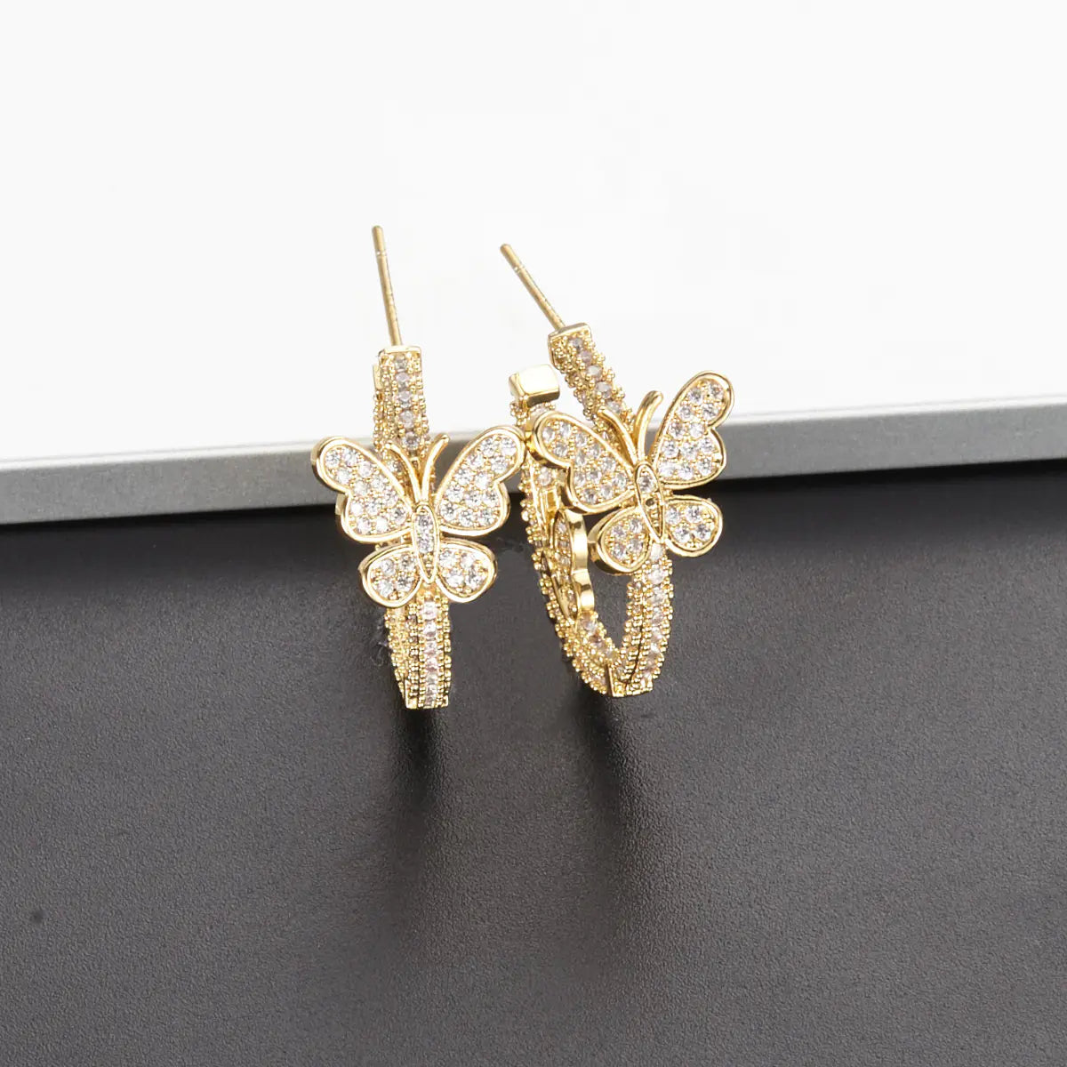 NUIT Butterfly Hoop Earrings