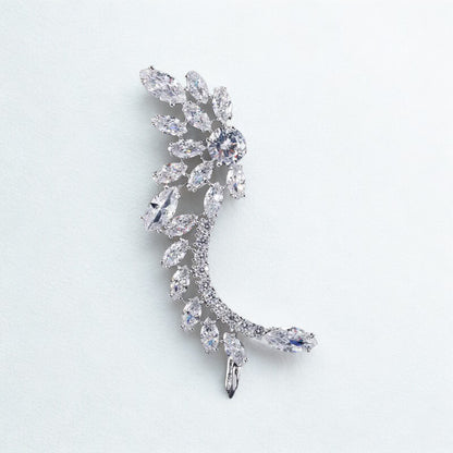 NUIT Asymmetric Zircon Earrings