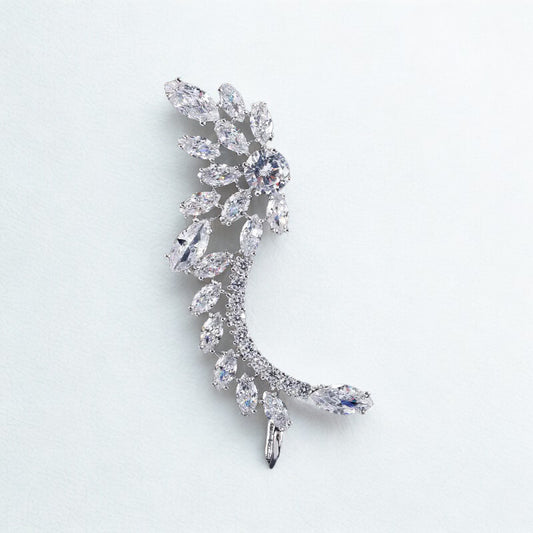 NUIT Asymmetric Zircon Earrings