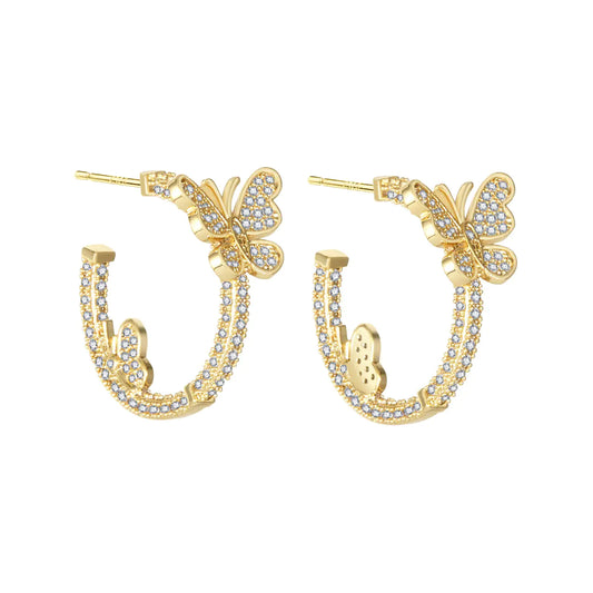 NUIT Butterfly Hoop Earrings
