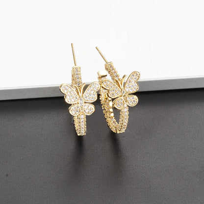 NUIT Butterfly Hoop Earrings